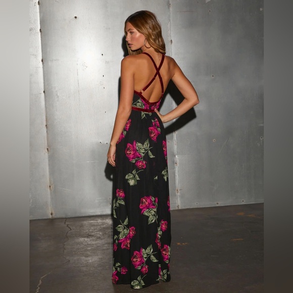 🚫SOLD🚫 NWT Altar’d State corset detail floral maxi dress sz s - Picture 4 of 13